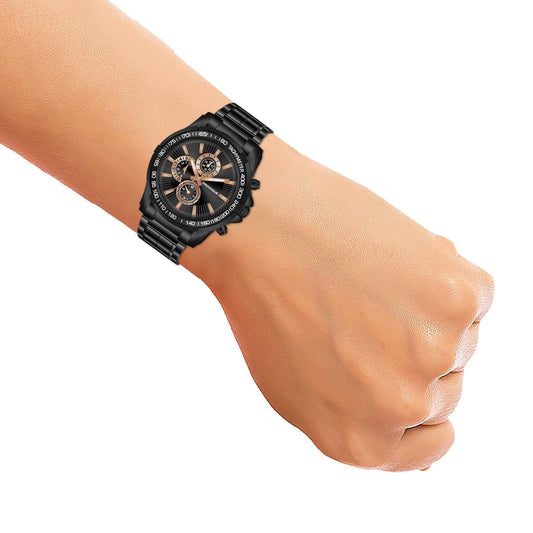 Stainless Steel Analog Watch For Men - Pexsho