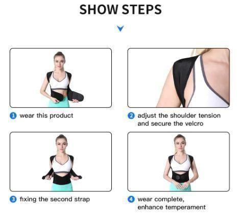 Adjustable Back Posture Corrector/ Slouching Relieve Pain Belt Women Men - Pexsho