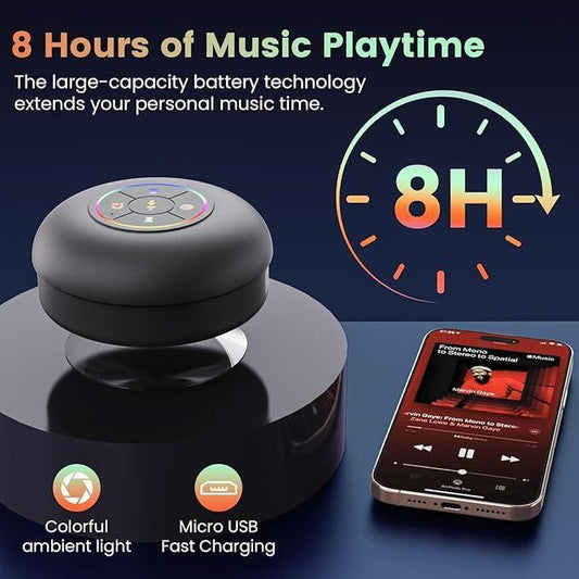 Large Suction Cup Waterproof Bluetooth Speaker - Pexsho