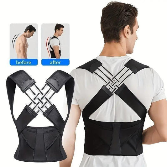Adjustable Back Posture Corrector/ Slouching Relieve Pain Belt Women Men - Pexsho
