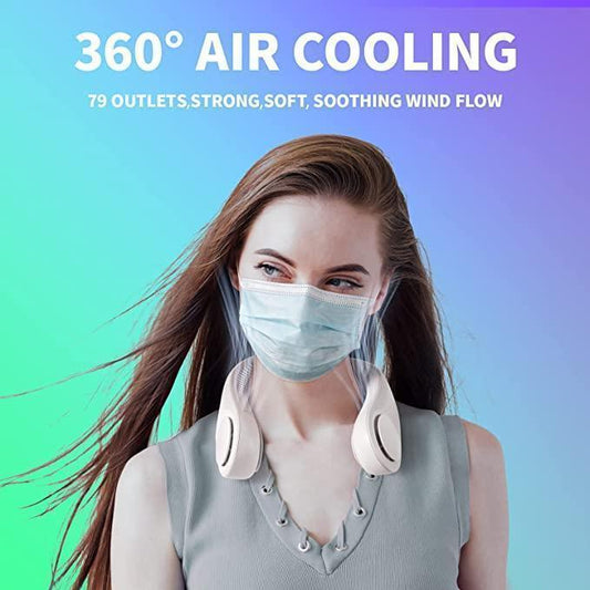 79 mAh Portable Neck Fan with 5200 Outlets - Pexsho