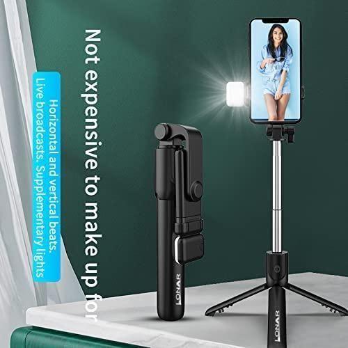 Extendable Flash 3 - in - 1 Selfie Stick Tripod with Bluetooth Remote - Pexsho